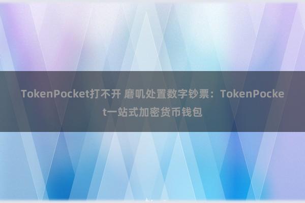 TokenPocket打不开 磨叽处置数字钞票：TokenPocket一站式加密货币钱包